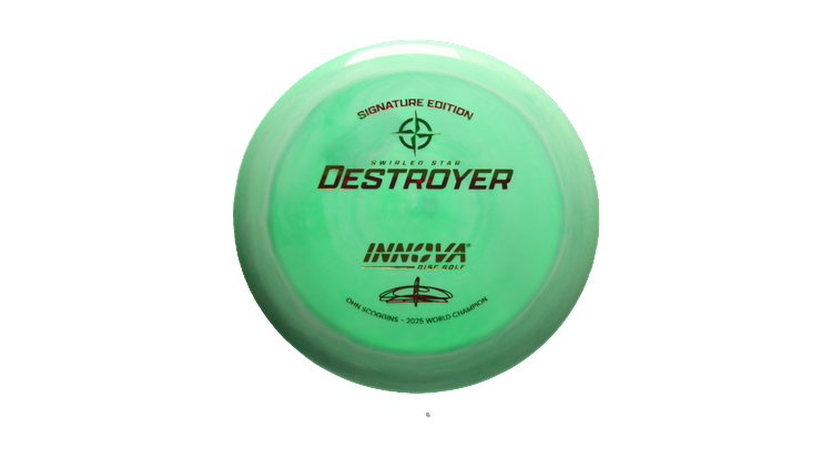 Innova 2025 Ohn Scoggins Signature Edition Swirled Star Destroyer Distance Driver Front View