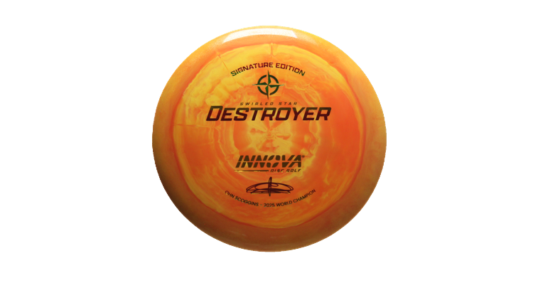 Innova 2025 Ohn Scoggins Signature Edition Swirled Star Destroyer Distance Driver Front View
