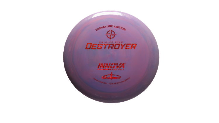 Innova 2025 Ohn Scoggins Signature Edition Swirled Star Destroyer Distance Driver Front View
