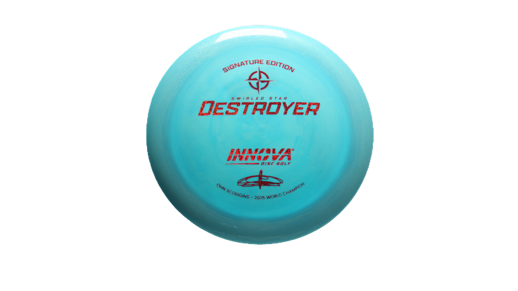 Innova 2025 Ohn Scoggins Signature Edition Swirled Star Destroyer Distance Driver Front View
