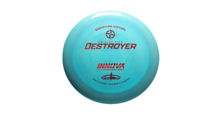 Innova 2025 Ohn Scoggins Signature Edition Swirled Star Destroyer Distance Driver Front View