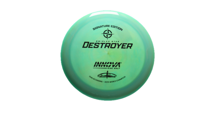 Innova 2025 Ohn Scoggins Signature Edition Swirled Star Destroyer Distance Driver Front View