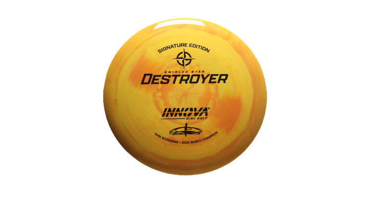 Innova 2025 Ohn Scoggins Signature Edition Swirled Star Destroyer Distance Driver Front View