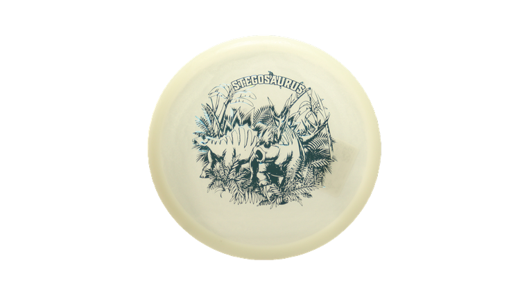 Dino Discs Egg Shell Glow Stegosaurus Midrange Front View