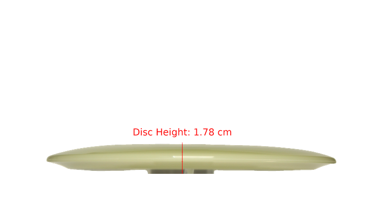 Discraft Mega Glo Z Cicada Fairway Driver Profile View