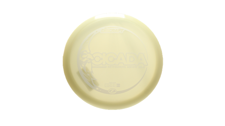 Discraft Mega Glo Z Cicada Fairway Driver Front View