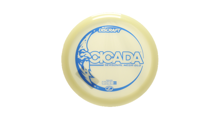 Discraft Mega Glo Z Cicada Fairway Driver Front View