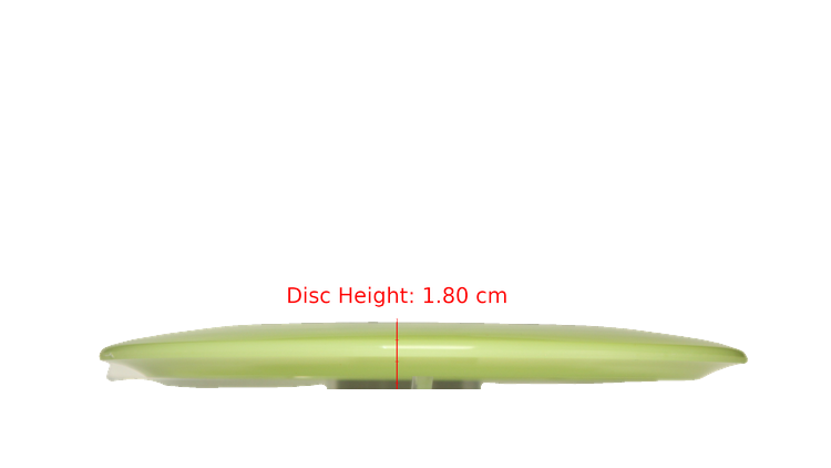 Discraft Mega Glo Z Cigarra Fairway Driver Profile View