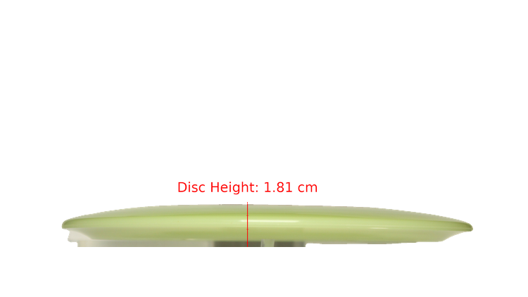 Discraft Mega Glo Z Cigarra Fairway Driver Profile View
