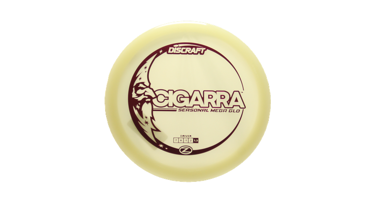 Discraft Mega Glo Z Cigarra Fairway Driver Front View