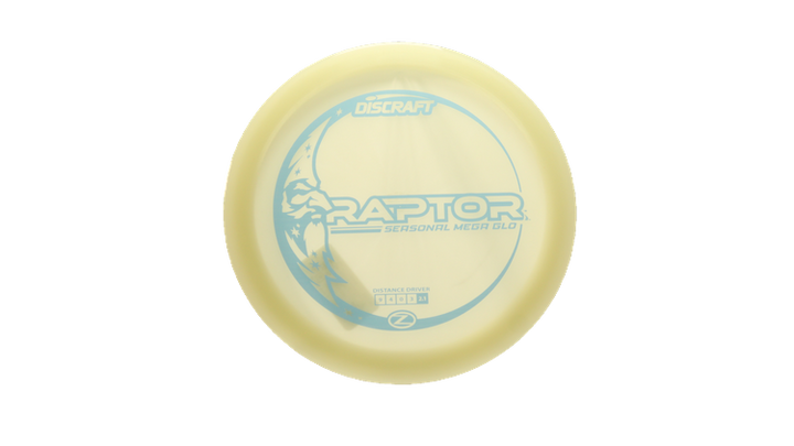 Discraft Mega Glo Z Raptor Fairway Driver Front View