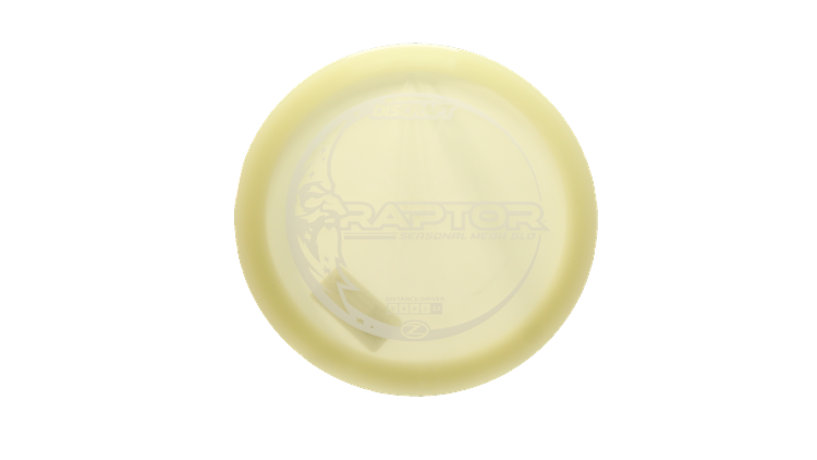 Discraft Mega Glo Z Raptor Fairway Driver Front View