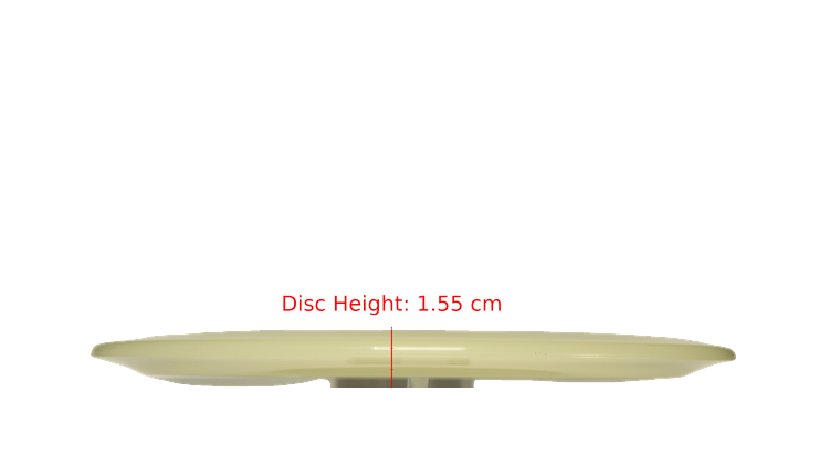 Discraft Mega Glo Z Raptor Fairway Driver Profile View