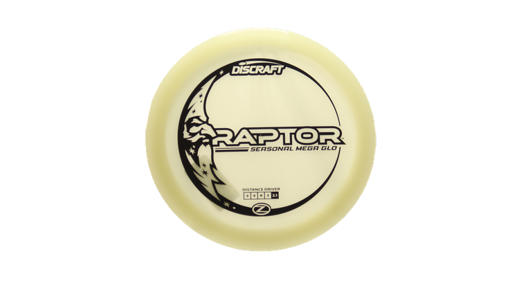 Discraft Mega Glo Z Raptor Fairway Driver Front View