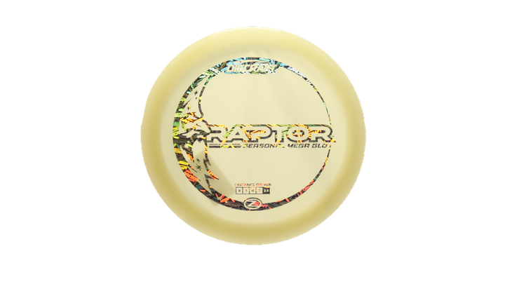 Discraft Mega Glo Z Raptor Fairway Driver Front View