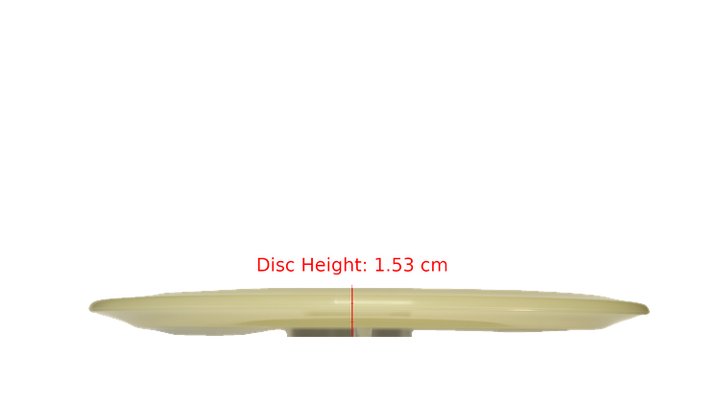 Discraft Mega Glo Z Raptor Fairway Driver Profile View