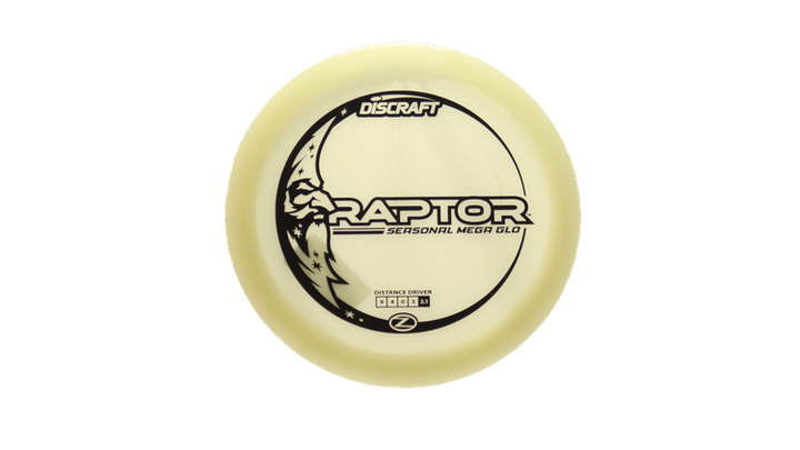 Discraft Mega Glo Z Raptor Fairway Driver Front View