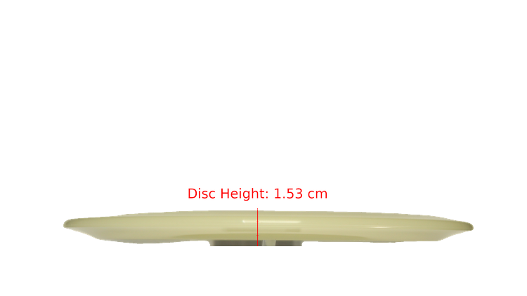 Discraft Mega Glo Z Raptor Fairway Driver Profile View