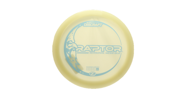 Discraft Mega Glo Z Raptor Fairway Driver Front View