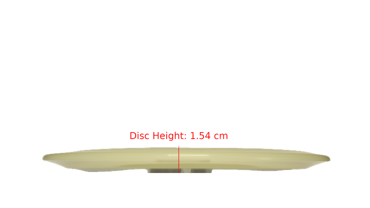 Discraft Mega Glo Z Raptor Fairway Driver Profile View