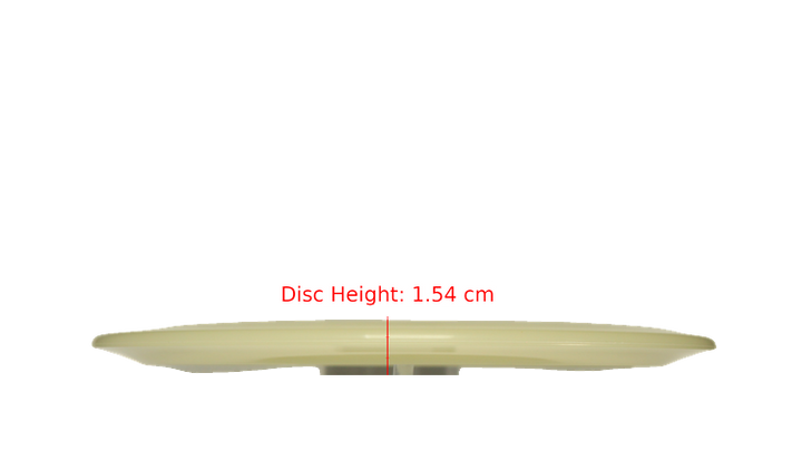Discraft Mega Glo Z Raptor Fairway Driver Profile View
