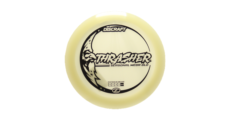Discraft Mega Glo Z Thrasher Distance Driver Front View