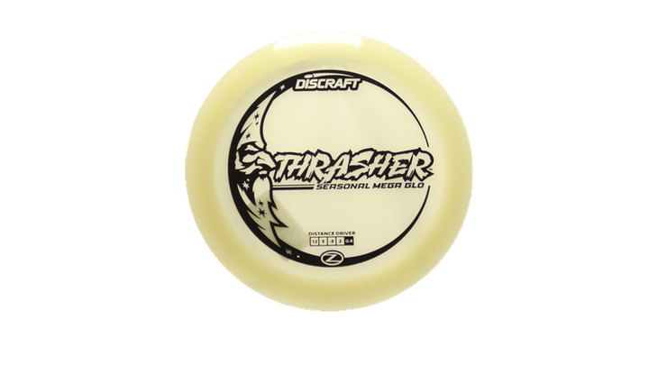 Discraft Mega Glo Z Thrasher Distance Driver Front View