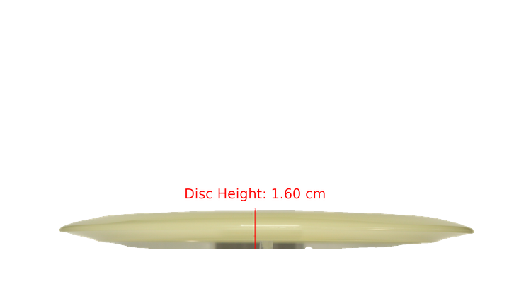 Discraft Mega Glo Z Thrasher Distance Driver Profile View