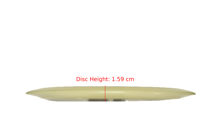 Discraft Mega Glo Z Thrasher Distance Driver Profile View