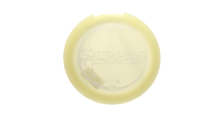 Discraft Mega Glo Z Thrasher Distance Driver Front View