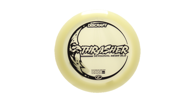 Discraft Mega Glo Z Thrasher Distance Driver Front View