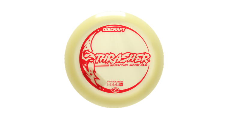 Discraft Mega Glo Z Thrasher Distance Driver Front View