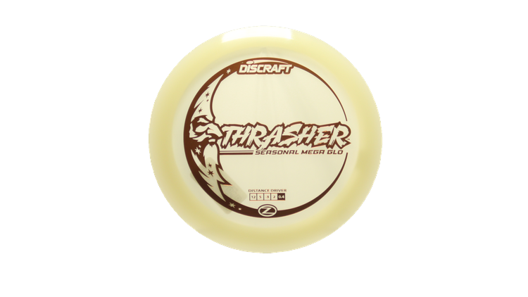 Discraft Mega Glo Z Thrasher Distance Driver Front View