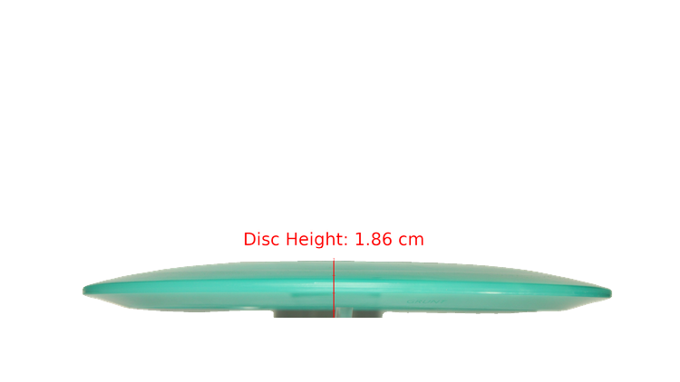 Pie Pan Discs Cherry Grunt (retooled) Fairway Driver Profile View