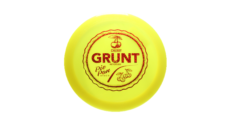 Pie Pan Discs Cherry Grunt (retooled) Fairway Driver Front View