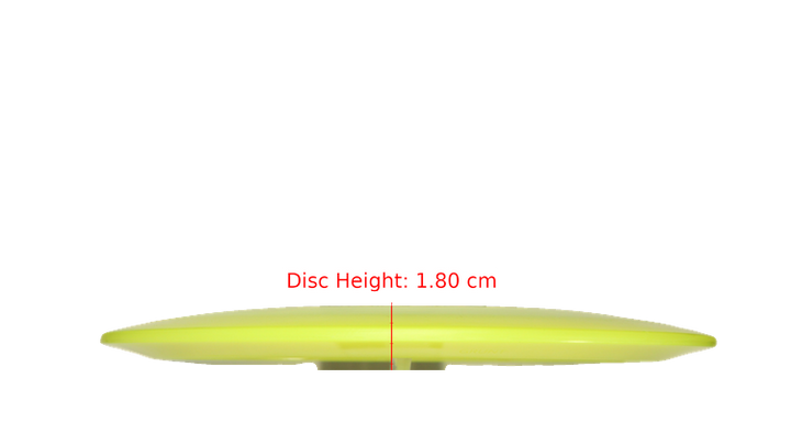 Pie Pan Discs Cherry Grunt (retooled) Fairway Driver Profile View