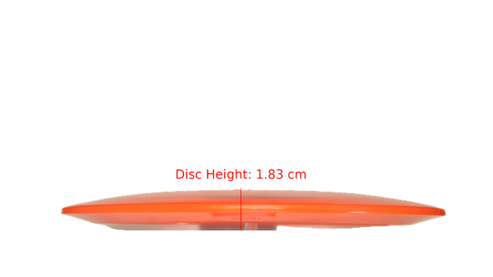 Pie Pan Discs Cherry Grunt (retooled) Fairway Driver Profile View