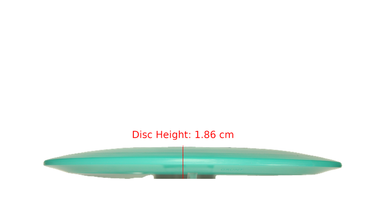 Pie Pan Discs Cherry Grunt (retooled) Fairway Driver Profile View