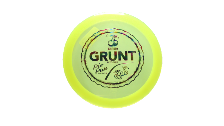 Pie Pan Discs Cherry Grunt (retooled) Fairway Driver Front View