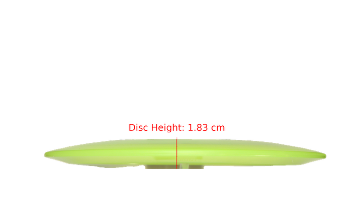 Pie Pan Discs Cherry Grunt (retooled) Fairway Driver Profile View