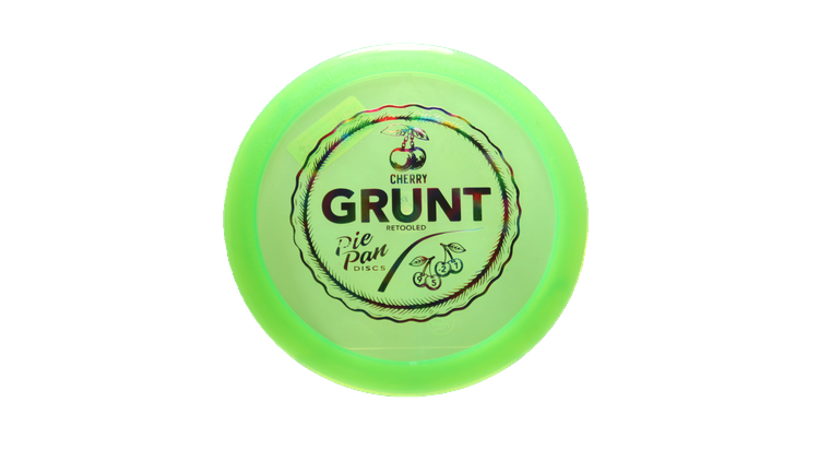 Pie Pan Discs Cherry Grunt (retooled) Fairway Driver Front View