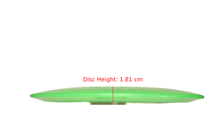 Pie Pan Discs Cherry Grunt (retooled) Fairway Driver Profile View