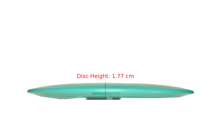 Pie Pan Discs Cherry Grunt (retooled) Fairway Driver Profile View
