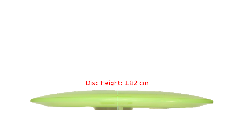Pie Pan Discs Cherry Grunt (retooled) Fairway Driver Profile View
