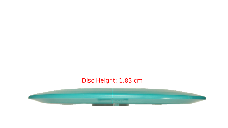 Pie Pan Discs Cherry Grunt (retooled) Fairway Driver Profile View