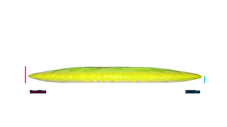 Discraft Fuzed Z Scorch Distance Driver Profile View