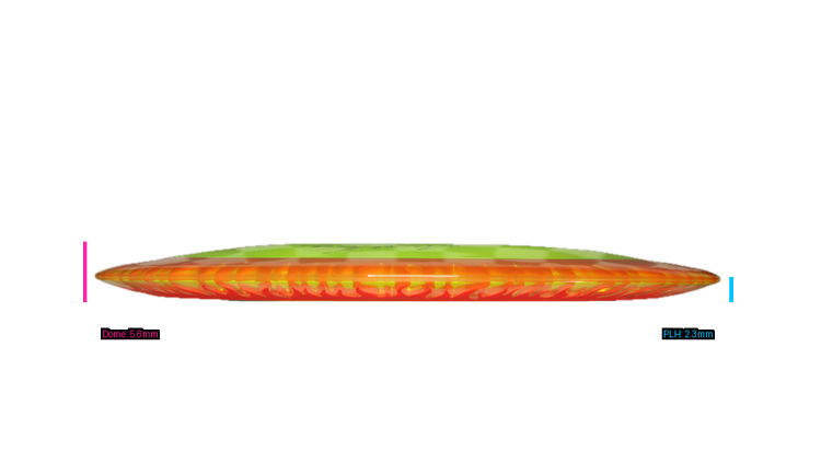 Discraft Fuzed Z Scorch Distance Driver Profile View