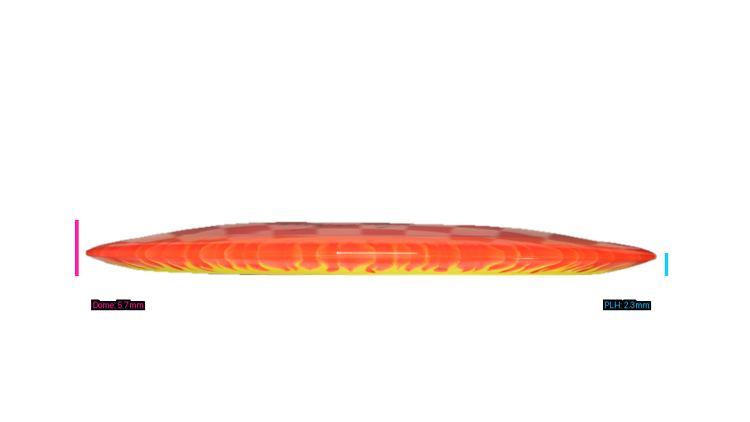 Discraft Fuzed Z Scorch Distance Driver Profile View