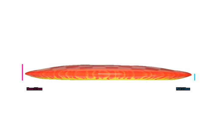 Discraft Fuzed Z Scorch Distance Driver Profile View