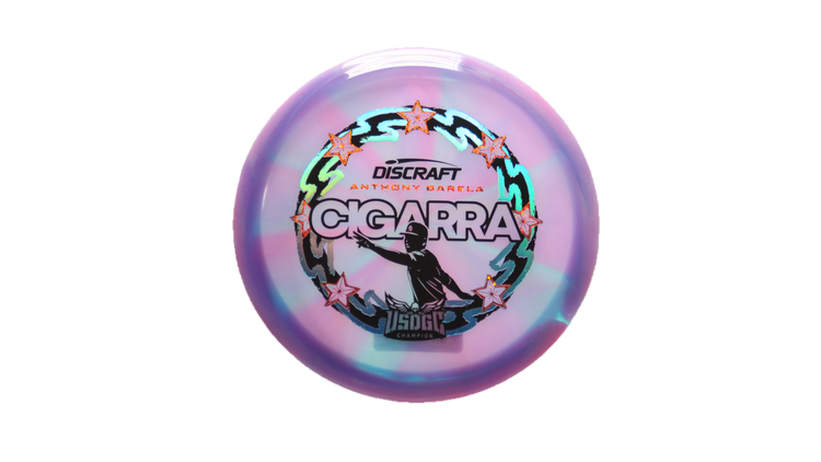 Discraft 2025 USDGC Anthony Barela Z Swirl Cigarra Fairway Driver Front View